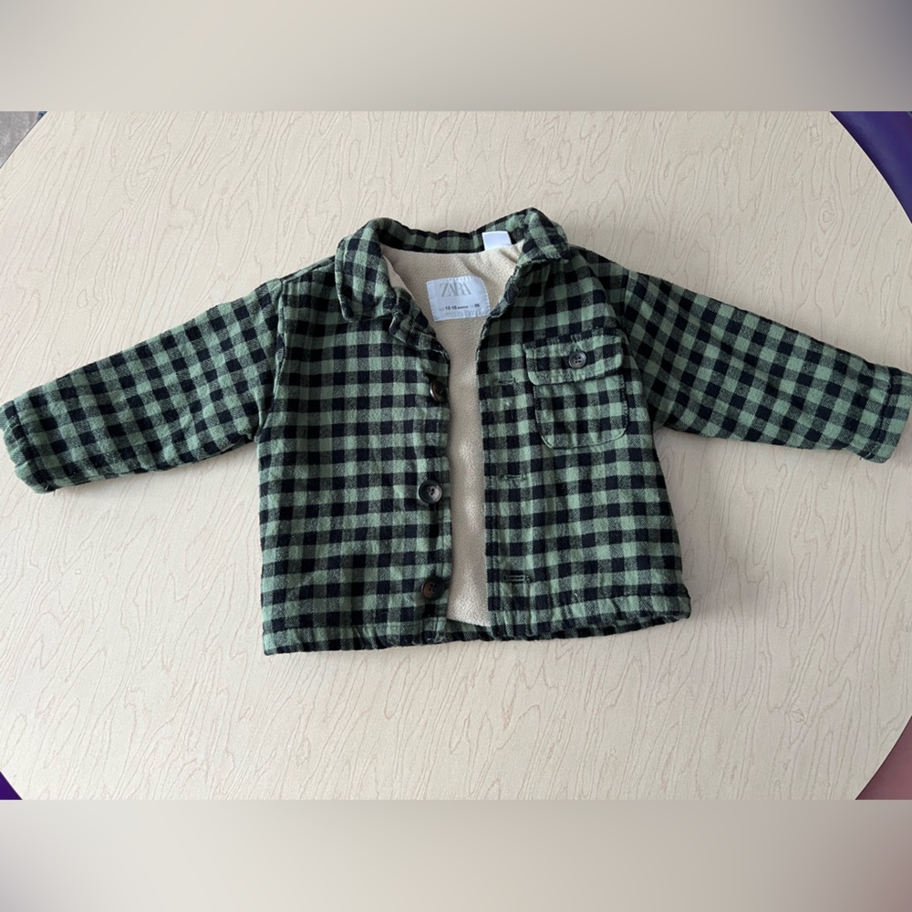 Zara Checkered Jacket 12-18 Months